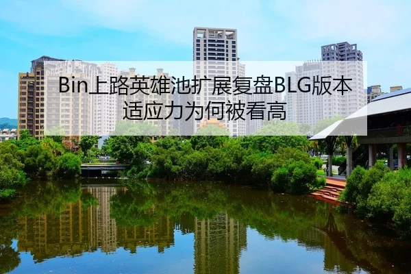 Bin上路英雄池扩展复盘BLG版本适应力为何被看高